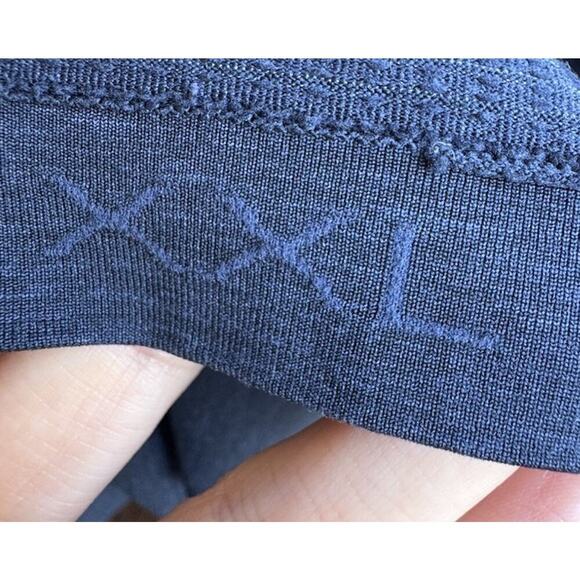 Lululemon Shirt Men’s XXL Navy Polo Metal Vent Golf Short Sleeve READ - Picture 6 of 8